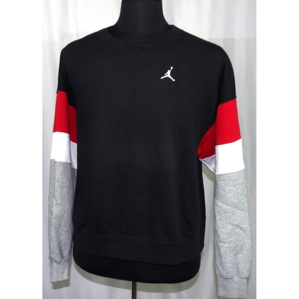 Air Jordan Black Pull Over‎ Jumpman Oversized Crew Neck Sweatshirt Women's Large
